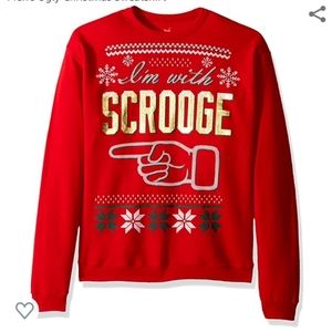 I'm with Scrooge Christmas sweatshirt